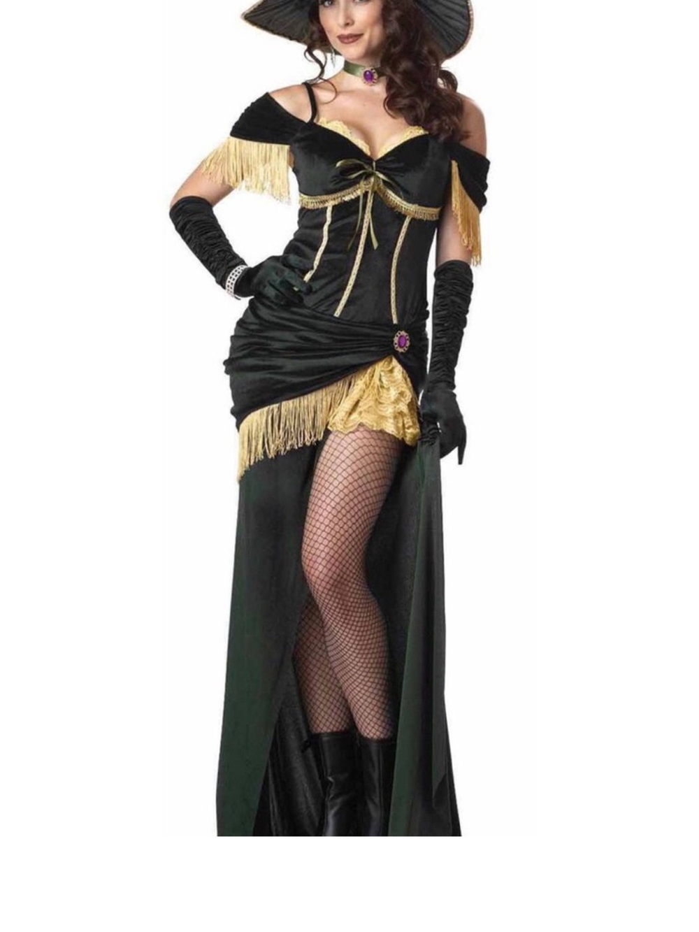 California Costumes Salon Madame Velvet Maxi Dress, Crossplay Halloween Costume